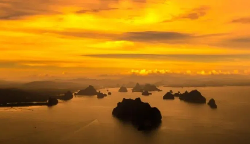 Phang Nga Bay at Sunset