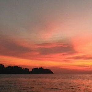 sunset view at Phi Phi Island