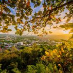 Stunning view of a Phuket city from a hilltop
