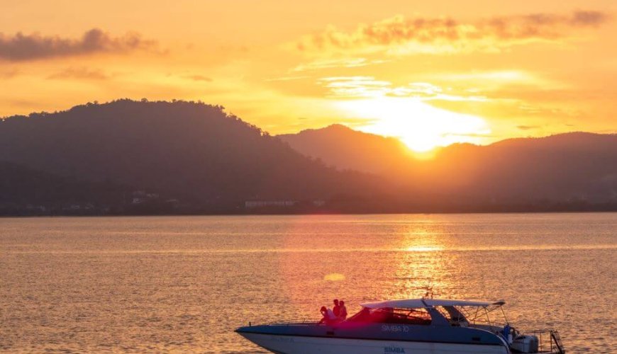 The Phi Phi Islands as Seen at Sunrise